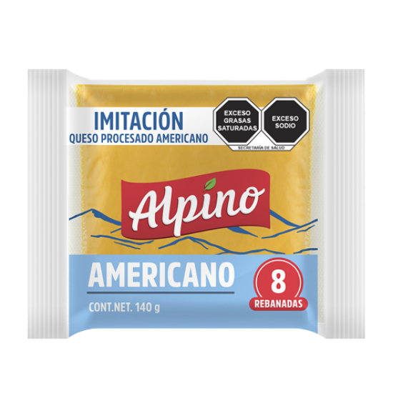 Imagen de QUESO AMERICANO ALPINO 140 G