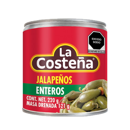 Imagen de CHILE JALAPEÑO ENTERO LA COSTEÑA 220 G