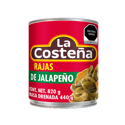 Imagen de CHILE JALAPEÑO RAJAS LA COSTEÑA 780 G