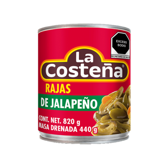 Imagen de CHILE JALAPEÑO RAJAS LA COSTEÑA 780 G