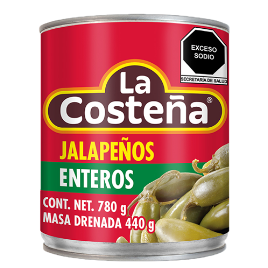 Imagen de CHILE JALAPEÑO ENTERO LA COSTEÑA 780 G