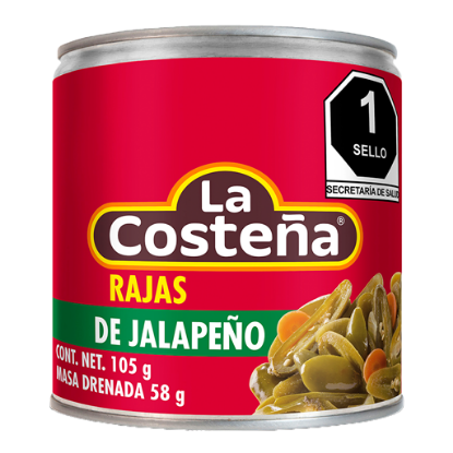 Imagen de CHILE JALAPEÑO RAJAS LA COSTEÑA 105 G
