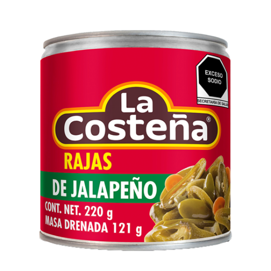 Imagen de CHILE JALAPEÑO RAJAS LA COSTEÑA 220 G