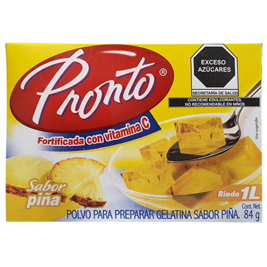 Imagen de GELATINA PRONTO  PIÑA 84 G