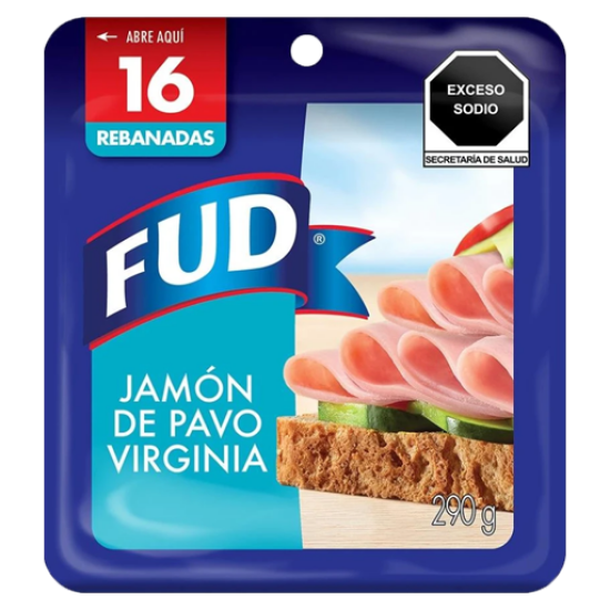 Imagen de JAMON VIRGINIA DE PAVO FUD 290 G