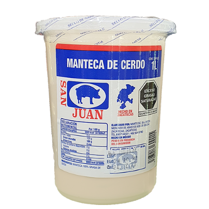 Imagen de MANTECA SAN JUAN BOTE 1 L