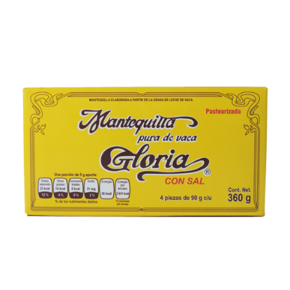 Imagen de MANTEQUILLA GLORIA CON SAL 4 BARRITAS