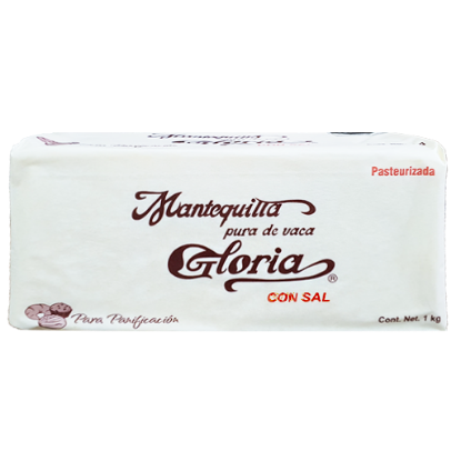 Imagen de MANTEQUILLA GLORIA SIN SAL 1 KG