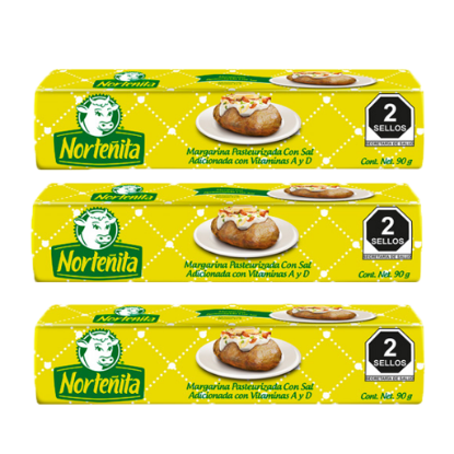 Imagen de MARGARINA NORTEÑITA 3 PZAS