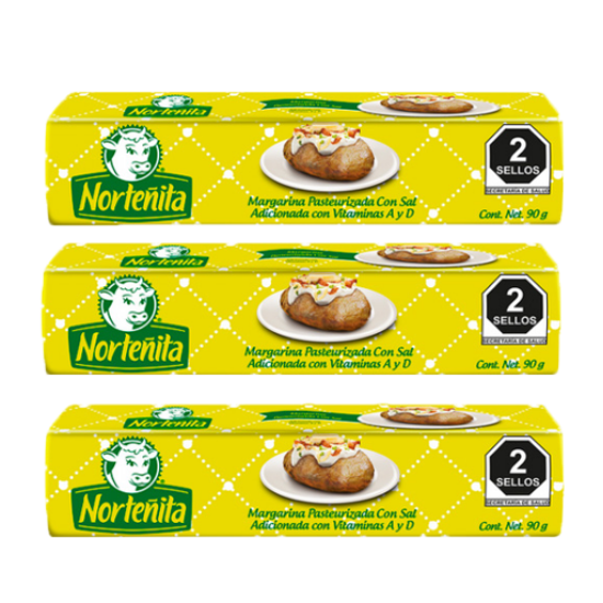 Imagen de MARGARINA NORTEÑITA 3 PZAS