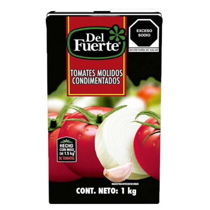 Imagen de PURE DE TOMATES MOLIDOS CONDIMENTADOS DEL FUERTE 1 KG