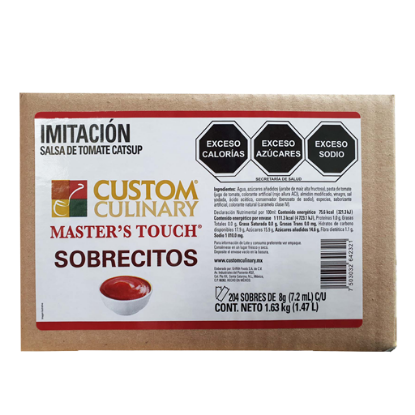 Imagen de SALSA CATSUP CUSTOM CULINARY  204 SOBRES 8GR