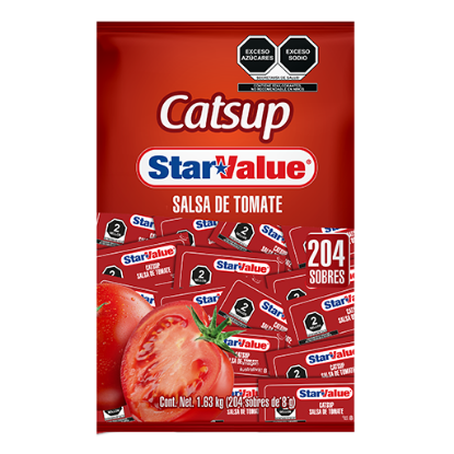 Imagen de SALSA CATSUP STAR VALUE C/200 PZAS.
