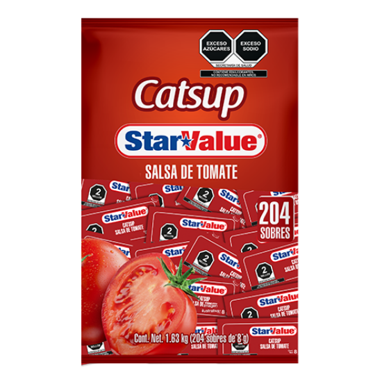 Imagen de SALSA CATSUP STAR VALUE C/200 PZAS.