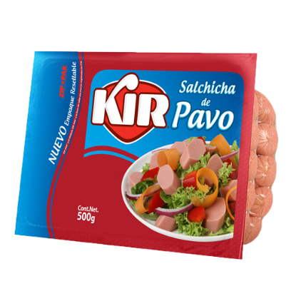 Imagen de SALCHICHA DE PAVO KIR 500 G