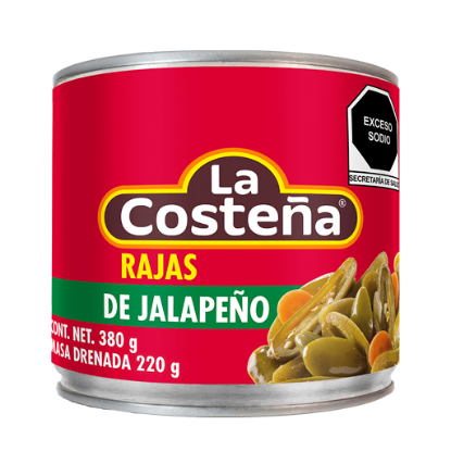 Imagen de CHILE JALAPEÑO RAJAS LA COSTEÑA 380 G