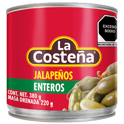 Imagen de CHILE JALAPEÑO ENTERO LA COSTEÑA 380 G