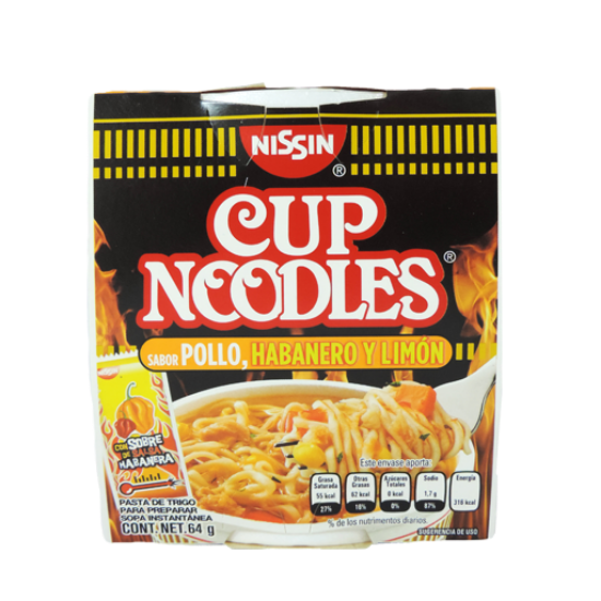 Imagen de SOPA NISSIN POLLO HABANERO CJA C/12 PZAS.