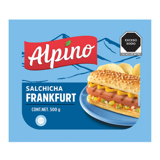 Imagen de SALCHICHA FRANKFURT DE PAVO ALPINO 500 G