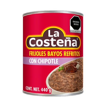 Imagen de FRIJOL REFRITO C/CHIPOTLE COSTEÑA 440 G