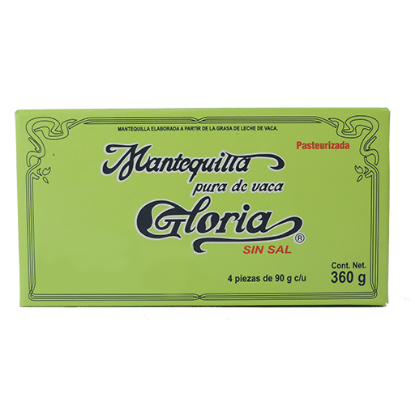 Imagen de MANTEQUILLA GLORIA SIN SAL 4 BARRITAS