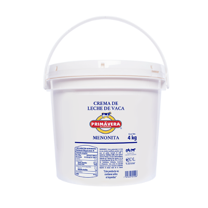 Imagen de CREMA MENONITA PRIMAVERA CUBETA