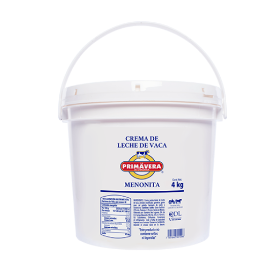 Imagen de CREMA MENONITA PRIMAVERA CUBETA