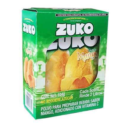 Imagen de BEBIDA ZUKO MANGO 15 G