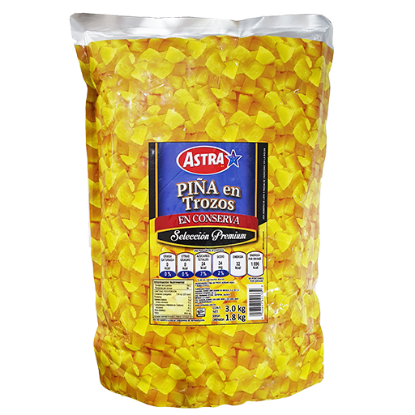 Imagen de PIÑA TROZO ASTRA POUCH 3K KG