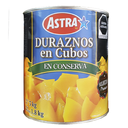 Imagen de DURAZNO EN ALMIBAR CUBOS  2.8 KG