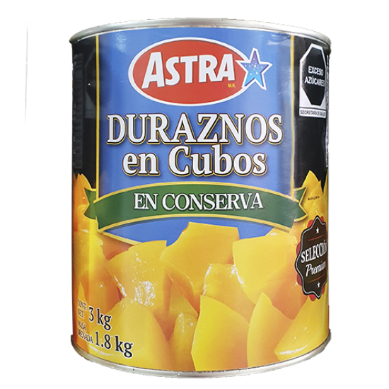 Imagen de DURAZNO EN ALMIBAR CUBOS  2.8 KG