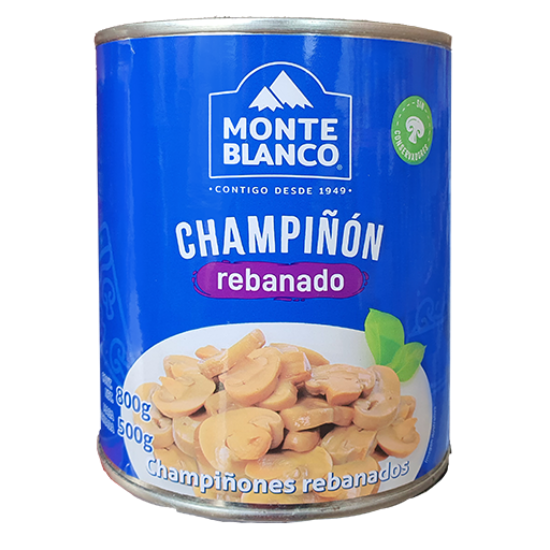 Imagen de CHAMPIÑON REBANADO  MONTEBLANCO 800 G