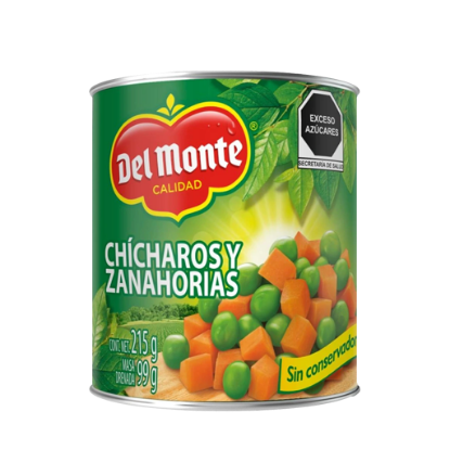 Imagen de CHICHARO Y ZANAHORIA DEL MONTE 215 G