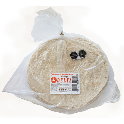 Imagen de TORTILLA DE HARINA P/GRINGA DELTA 20 PZAS.