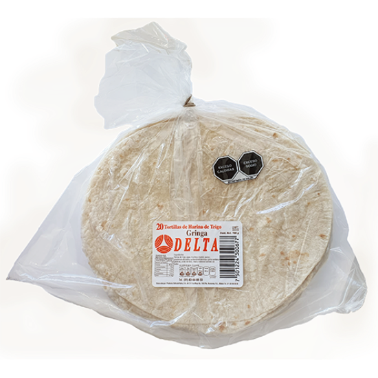 Imagen de TORTILLA DE HARINA P/GRINGA DELTA 20 PZAS.