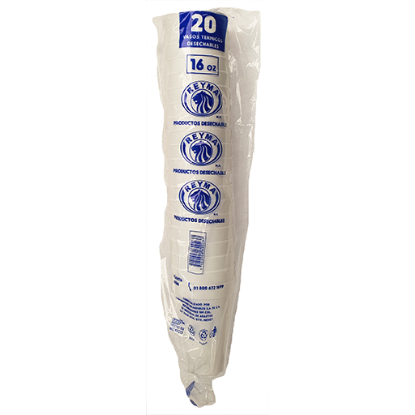 Imagen de VASO TERMICO REYMA 16 OZ  C/20 PZAS.