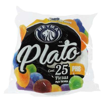 Imagen de PLATO TERMICO HONDO PH8 REYMA  C/25 PZAS.
