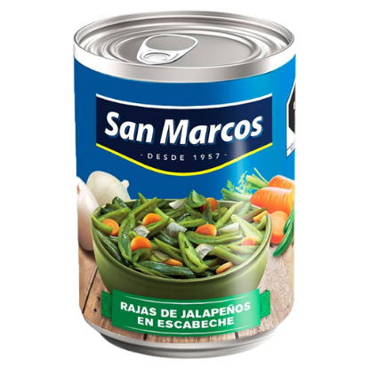 Imagen de CHILE JALAPEÑO RAJAS SAN MARCOS  380GR