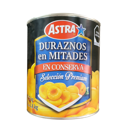 Imagen de DURAZNO EN MITADES ASTRA 3 KG