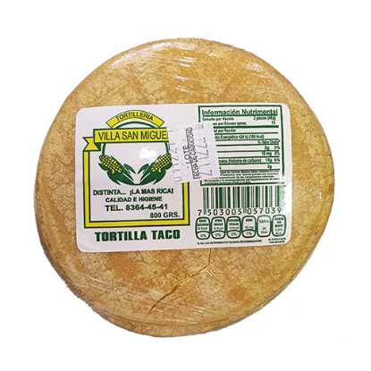 Imagen de TORTILLA TAQUERA EMPLAYADA 800GR