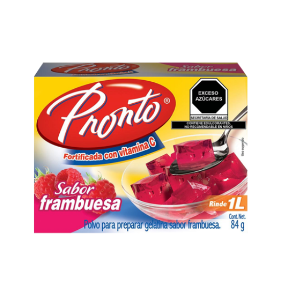 Imagen de GELATINA PRONTO FRAMBUESA 84 G