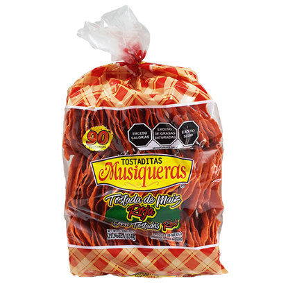 Imagen de TOSTADA ROJA MUSIQUERA 90 PZAS.