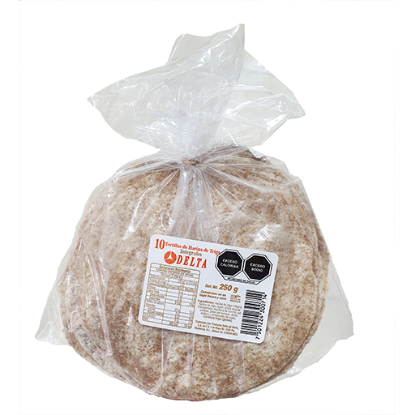 Imagen de TORTILLA DE HARINA INTEGRAL DELTA 10 PZAS.