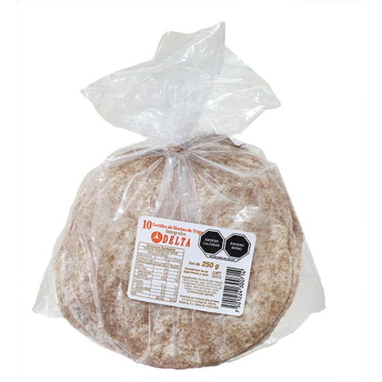 Imagen de TORTILLA DE HARINA INTEGRAL DELTA 10 PZAS.