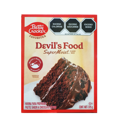 Imagen de HARINA PASTEL BETTY CROCKER DEVIL 432 G