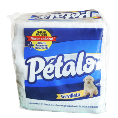 Imagen de SERVILLETA PETALO 100 PZAS.