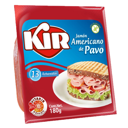 Imagen de JAMON AMERICANO KIR PAVO 180 G