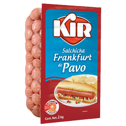 Imagen de SALCHICHA FRANKFURT DE PAVO KIR GRANEL