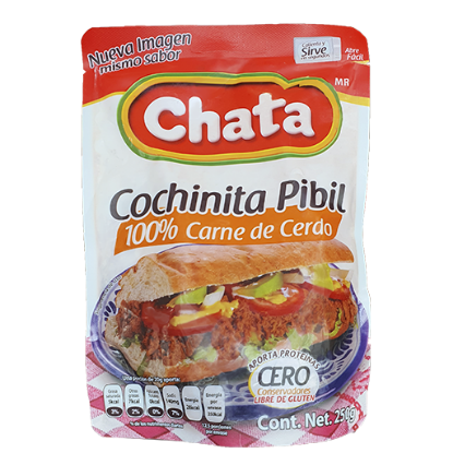 Imagen de COCHINITA PIBIL LA CHATA 215 G