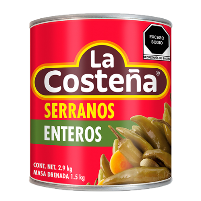 Imagen de CHILE SERRANO LA COSTEÑA  2.8 KG